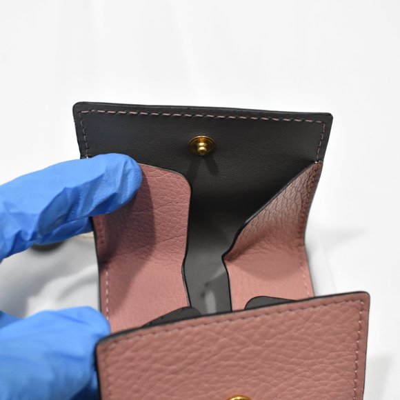 NWT Burberry pink Small Square Leather key chain coin case charm wallet - Picture 11 of 12